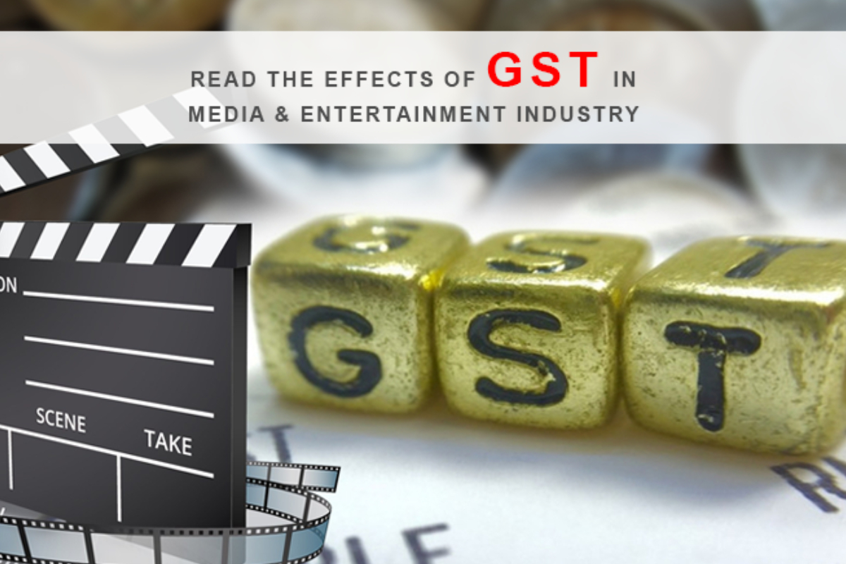 The Featured Image Which Depicts the GST For Media And Entertainment Industry